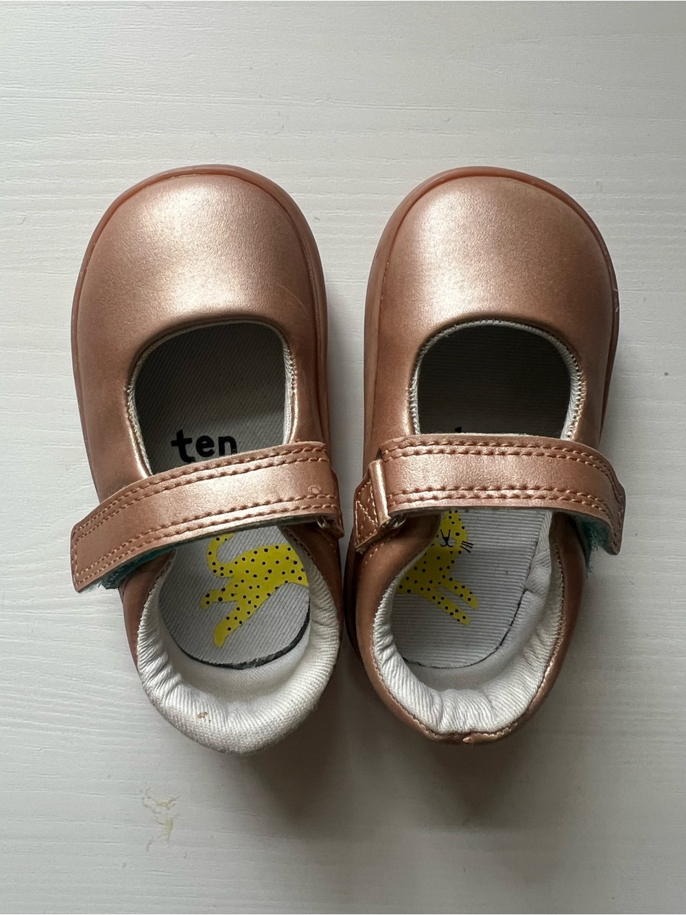 Ten Little Rose Gold Mary Jane Shoes